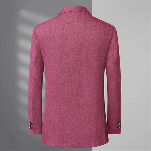 Men's A fashionable and stylish suit with a linen collar and two buttons Business Casual Suits Coats4