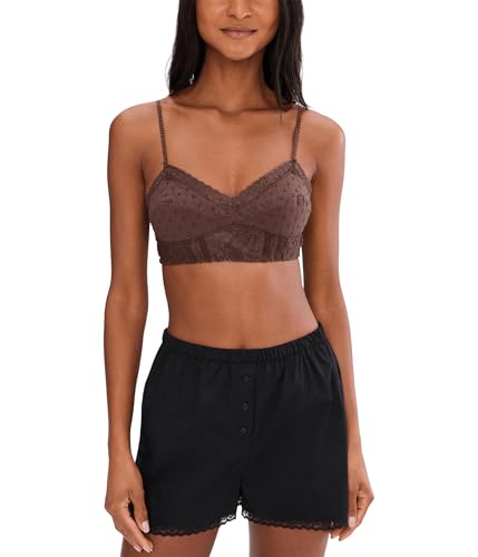 Free People, Women's, Rosie Longline Bralette, Brunette, Small