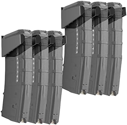 DD Solid 6X Standard PMAG Wall Mount,ABS Mag Holder,Wall Magazine Display, Home Magazine Storage Rack（Black）
