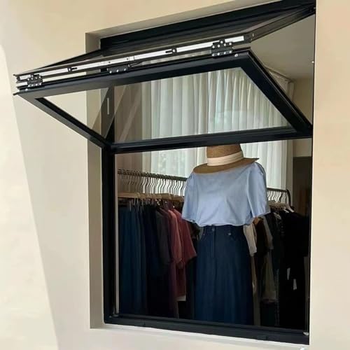 Ventana corrediza para puestos de comida con vidrio templado de 104x51 cm 2