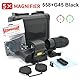 558+G45 Combo Holographic Sight 558 Red Dot Sight 5X Magnifying Glass with Quick Release for 20mm Picatinny Rail Mount