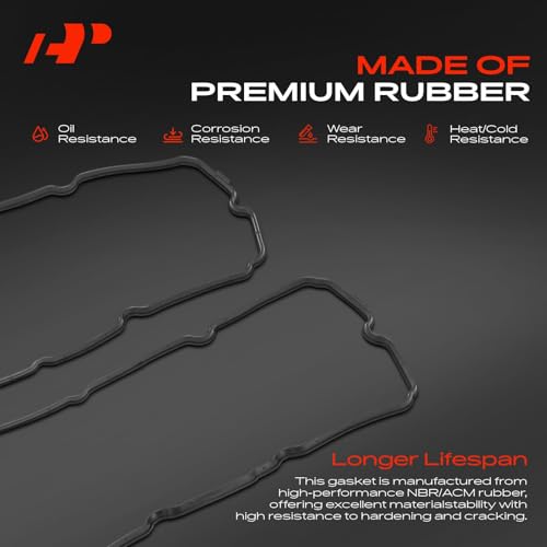 A-Premium Engine Valve Cover Gasket Set Compatible with Nissan, Infiniti - 2001-2021 - Altima, Frontier, Murano, Maxima, Pathfinder, Xterra, Quest, NV1500/2500/3500, FX35, G35, I35, M35, V6 3.5L 4.0L by A-Premium - Image 3