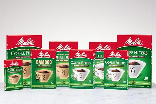 Filtro de papel para café Melitta Super Premium No. 4, marrom natural, 100 unidades