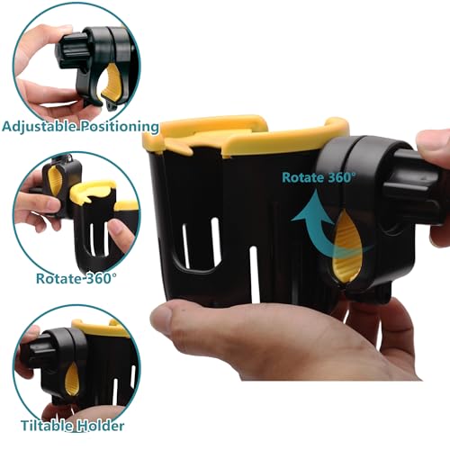 image for PAZ WEAN Wheelchair Walker Cup Holder, Bottle Holder with Mug Handle S