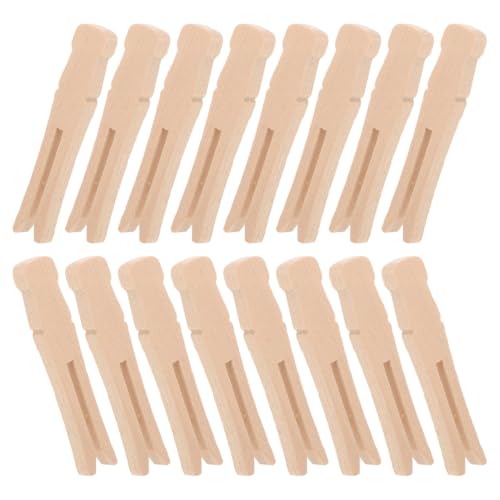 PRETYZOOM 100 Pcs Wooden Clothespins Clothes Pins for Laundry 0.4" x 2.5"
