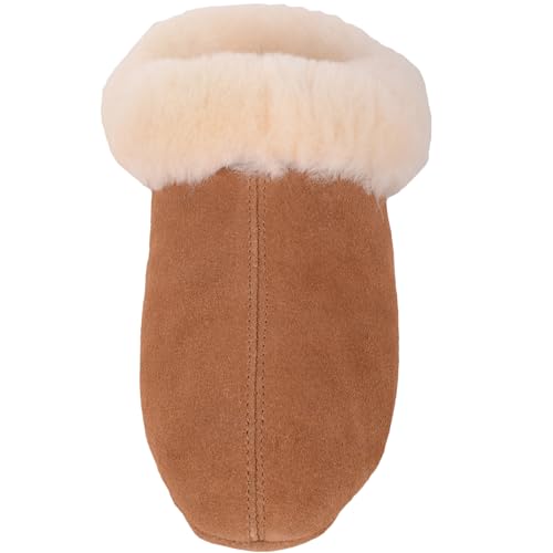 Chaussons en peau de mouton Avery un cocon de douceur marron pour vos pieds - 2