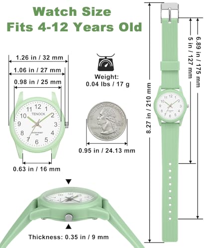 TENOCK Kids Analog Watch Waterproof Learning Time for Boys Girls Ages 4-12 — view 6