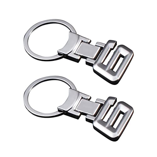 Porte-Clés Métal,iSpchen 2 Pcs Keychain Porte-Clés Trousseau De Voiture AVCE Numéro Keychains Personnalisé Porteclés Keyrings Key Rings Porte-Clés Homme Compatible avec 6 Series Cover