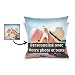 QiYi Coussin Personnalisé Housse De Taie d'oreiller Personnalisé avec Votre Photo et Texte Cadeau commémoratif pour Famille Hommes Femmes Enfants16''x16 '' (40x40cm)