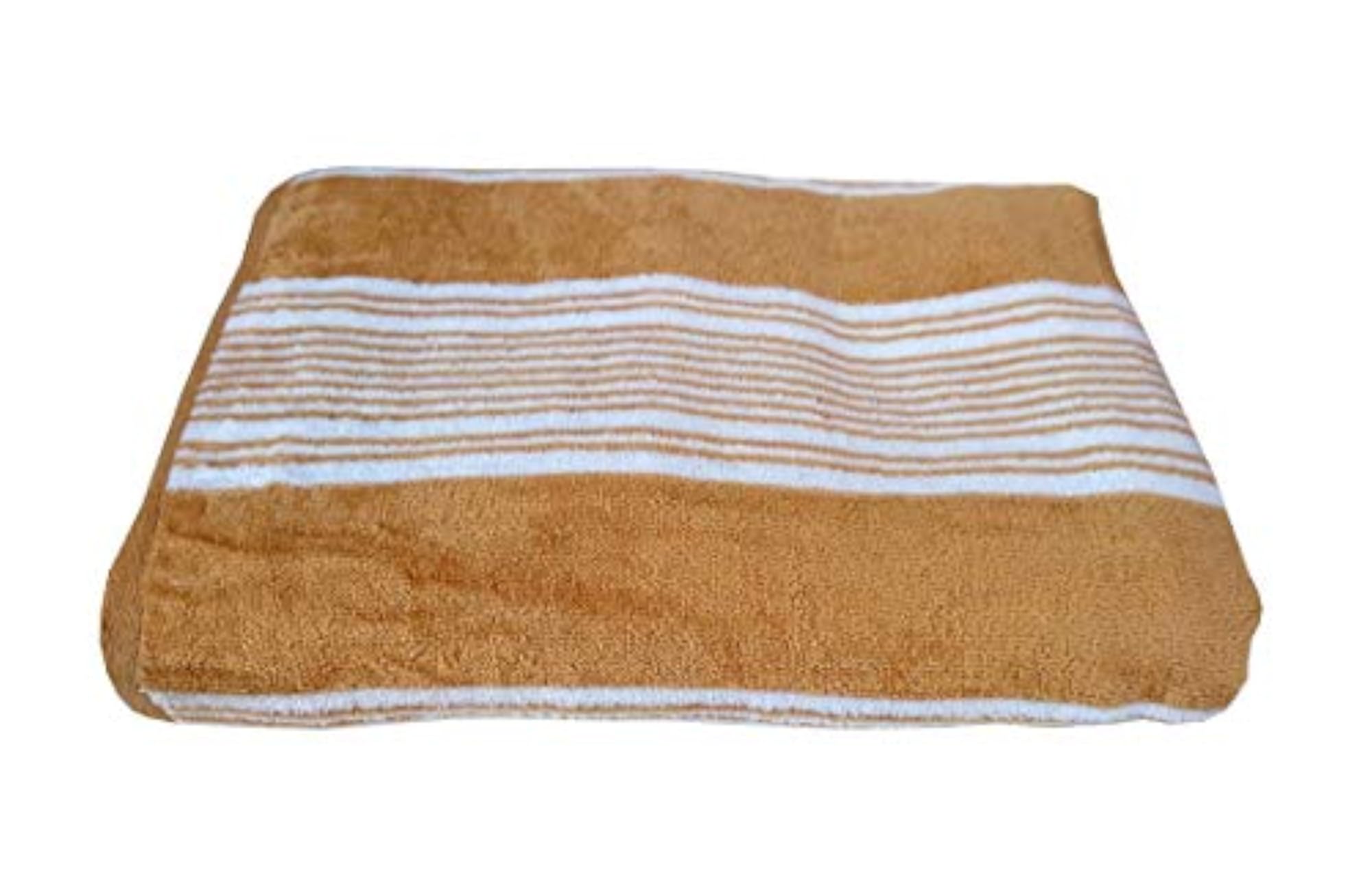 Soft Bath Towels, Attractive Striped Cotton Towel Pack of 3