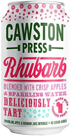 Cawston Press Sparkling Rhubarb & Apple Juice, 11.15 Ounce Cans (Pack of 24)