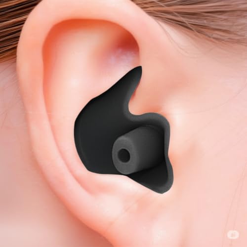 Image of Waterproof Swim Ear Plugs, Reusable Soft Silicone Ear Protection for Adults & Kids | Comfortable Anti-Slip Design for Swimming, Bathing, Shower, Diving, Surfing & Water Sports with Carry Case