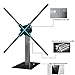 Missyou 3DHologramFan Desktop Stand with Tempered Glass Base and Aluminum Alloy Frame, Suitable for 27.5