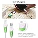 TUDIA [Klip 10 Pcs Snap On Charging Cable Cord Saver Protector Compatible with iPhone, iPad, iPod Combo Pack