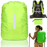 EJRUP Funda Impermeable para Mochila 30~40L,Funda Impermeable Backpack Rain Cover con reflectores y Hebilla Antideslizantes,para Exteriores, Viajes, Senderismo, Montañismo, Ciclismo