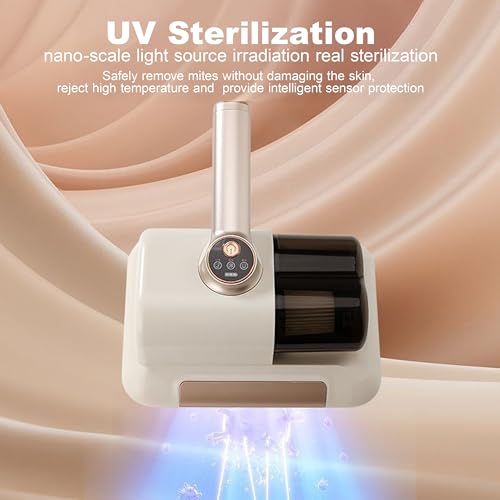 Image of OLV Cordless Mite Remover for Bed, Sofa & Cushions | Handheld Mattress Vacuum Cleaner with UV Sterilization, HEPA Filter & Strong Suction |Portable Dust & Allergen Remover for Home Cleaning
