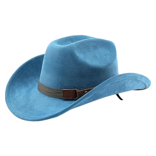 Jesscasday Cowboy Hat, Soft Sueded Western Hat Street Styles Denims Hat Retros Fashion Denims Hat