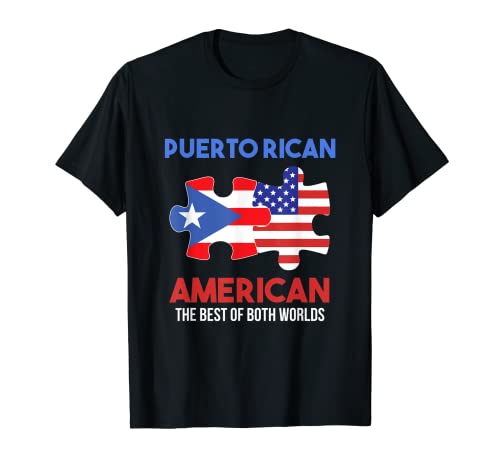 Camiseta Puerto Rico Orgullo Americano Boricua Puerto Rico Camiseta