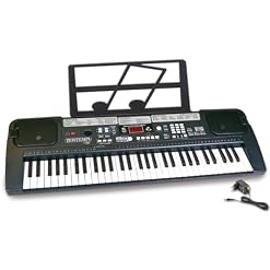 Bontempi 6110-Clavier numérique 61 Touches Moyennes DO, 16 6110, Noir, 70 x 23 x 7 cm - Les Beatles, Paul McCartney, John Lennon, RIngo Starr, George Harrison