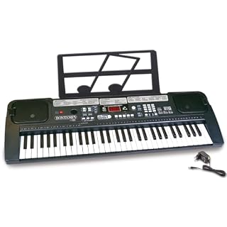 Bontempi 6110-Clavier numérique 61 Touches Moyennes DO, 16 6110, Noir, 70 x 23 x 7 cm - Les Beatles, Paul McCartney, John Lennon, RIngo Starr, George Harrison