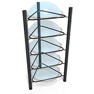 Synergee Exercise Ball Rack. Holds up to 5 Exercise Balls for Home, Commercial and Garage Gym Organization. Free Standing Storage Rack for Exercise Balls.