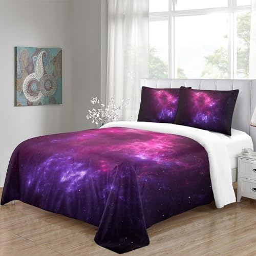 Ensemble de literie microfibre double 200x200 ciel étoilé - 5