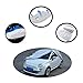 for Fiat 500 Abarth 595 2010-2022 Custom-Fit All Weather Waterproof Automobiles Indoor Outdoor Snow Rain Dust Hail Protection Full Auto Vehicle Can Long-Term Use Exterior Car Cover (Silver, Style A)