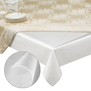 tablecloths by design - Quality Table Pad Protector, Superior Protection from Spills, Scratches & Heat - Reusable Table Cloth with Cushion Flannel Backing (90" L x 54" W)