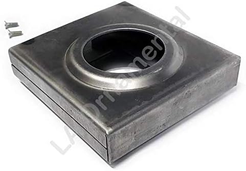 Single Box Hole Lockbox Weldable Steel Gate Doors 4 1/4" (H) x 4 1/2 (W) x 1" (D) Part #: 49451, Lot of 5 Pieces, unpainted