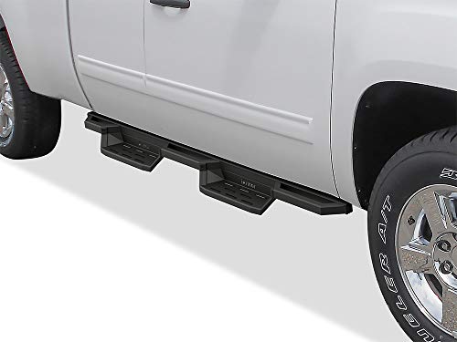 APS iArmor Drop Steps Running Boards Rock Slider Compatible with 1999-2006 Chevy Silverado Sierra 1500 2500 Extended Cab & 01-06 2500 HD 3500 & 07 Classic