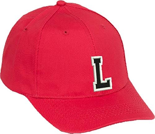 4sold Kids Casual Cotton Baseball Cap Alphabet A-Z Red Caps Black Letter Snap Back Hat Hats Snapback