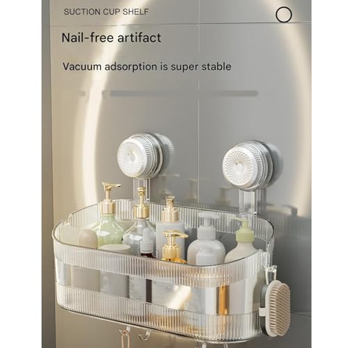 Ventouse forte adhérence avec crochet pour support rangement de douche