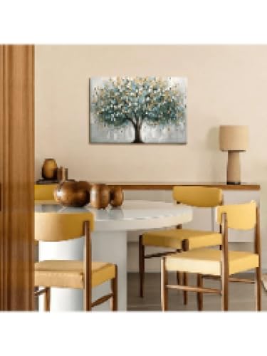 Toile murale arbre de vie 60x90 cm décoration moderne sans cadre