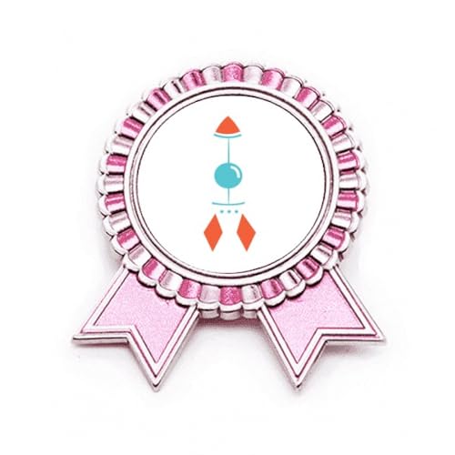 Broche rose motif fusée monstre Universe métal taille M pour gilet
