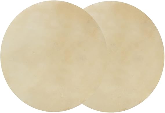 2pcs Buffalo Drum Head, Drum Head Faux Buffalo Leather for Bongo and African Drums, Clear Sound Accessory (9.0 inches) Bongo Heads