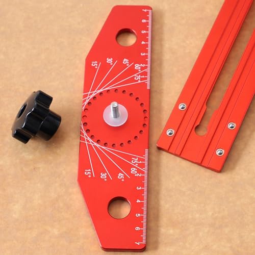 Regla T con transportador para madera y ángulos ajustables miniatura 4