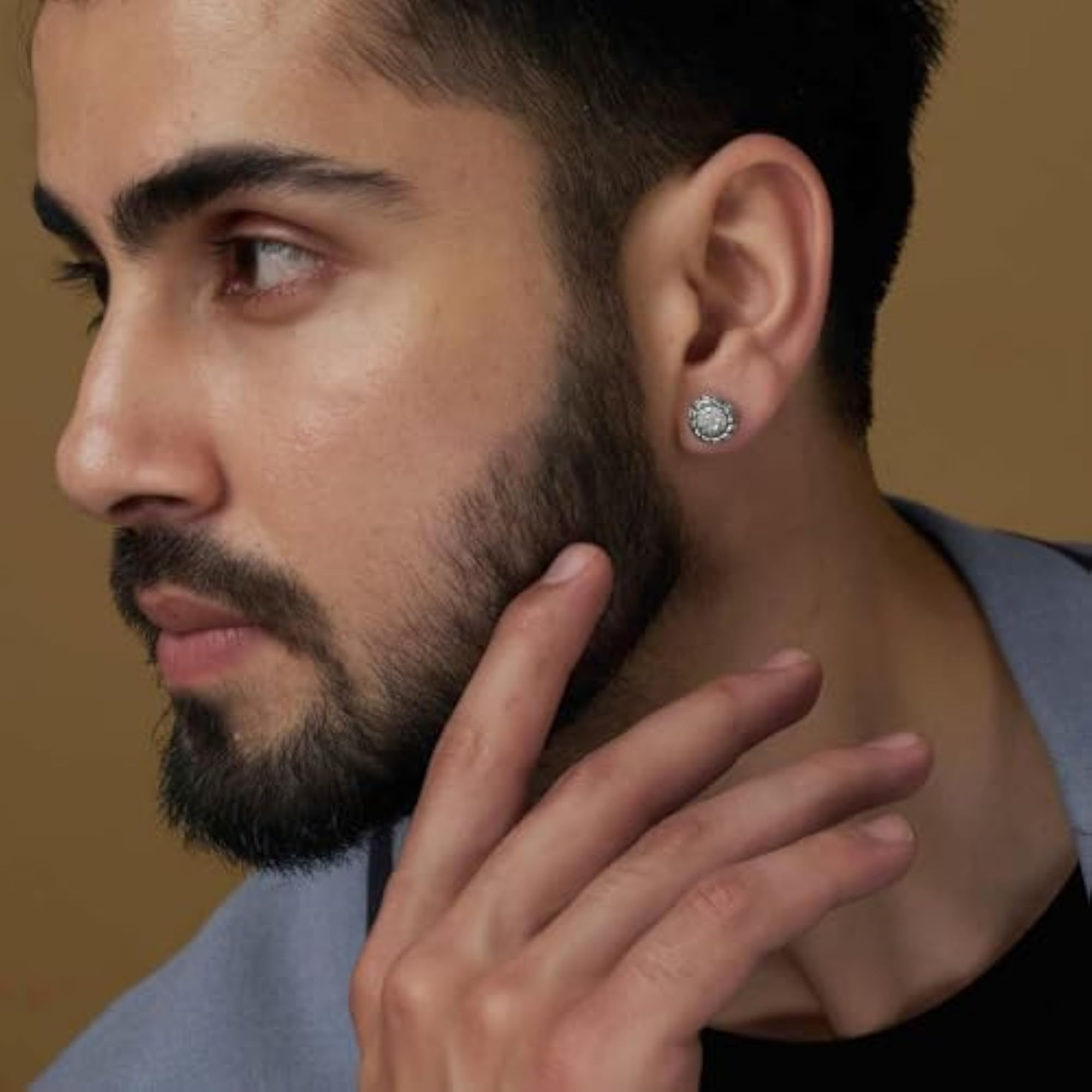 Women's Antique 925 Sterling Silver Stud Earrings