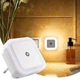 Retoo Lámpara LED Con Sensor Crepuscular Automática, Bajo Consumo, Compacta, Luz De Noche Para Dormitorio Infantil, Baño, Pasillo