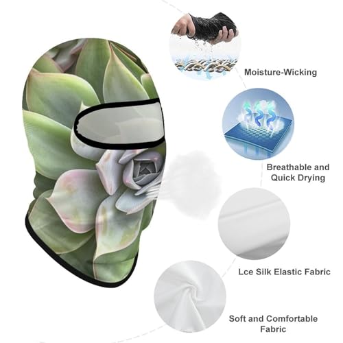 Balaclava botánico para suculentas, máscara facial para hombre y mujer con protección solar, transpirable, cubre toda la cabeza para senderismo, ciclismo, correr y conducir miniatura 3