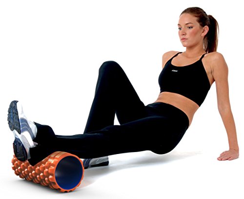 SportsAgile Foam Roller for Back Deep Tissue Muscles Massage, Myofascial Release, Loose Knot & Adhesion 4 Flexibility & Pain Relief. Firm Portable 3 x 5.5 inches with Trigger Point. Free Travel Bag