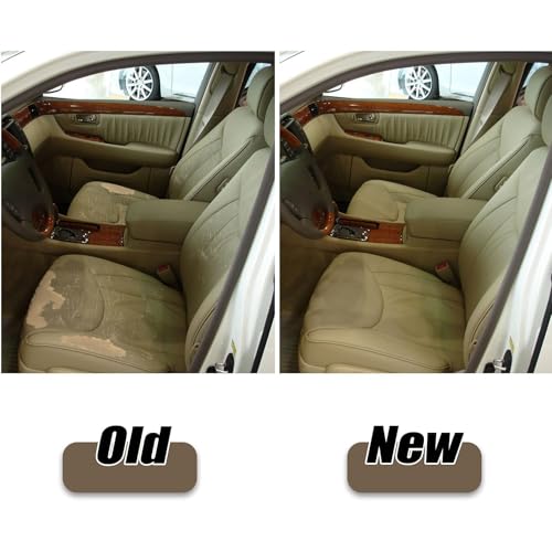 AOUTTUOA Driver Side Bottom Perforated Microfiber Leather Seat Cover Tan Compatible with Lexus LS430 2001 2002 2003 2004 2005 2006 by AOUTTUOA - Image 3