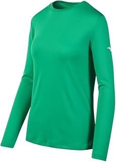 Mizuno Youth Long Sleeve Tee, Kelly Green, Youth Large