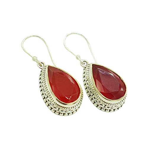 Boucles d'oreilles poire cornaline parfaites pour vos looks quotidiens