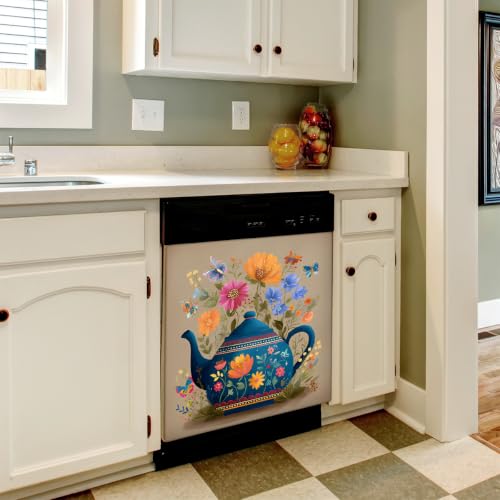 Fundas reutilizables para lavavajillas con imán para decorar cocinas rústicas 6