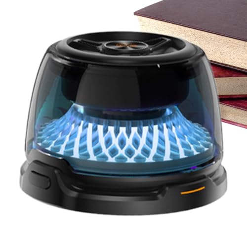 Genérico Magnetic Wireless Speaker, RGB Light Speaker, Wireless Desktop Speakers, Loud Wireless Speakers, Magnetic Speaker with RGB Light Feature, Lightweight and Loud For Laptops and Mobile Phones