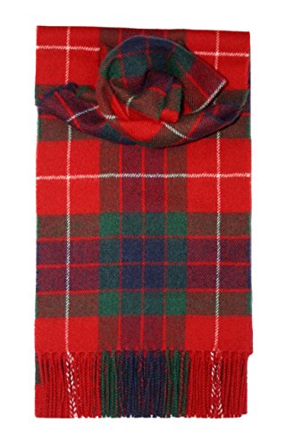 Fraser Red Tartan Scarf Modern Lambswool