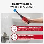 Rubbermaid Reveal Power Scrubber 18-Piece Kit, Cordless Electric Battery Powered Scrub Brush, Water Resistant, for Home/Kitchen/Bathroom/Grout/Tile/Shower/Tub - Image 5