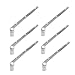 1-7/8" X 1-5/8" BARBED WIRE ARM - 45-degree for Chain Link Fence (6 PACK)