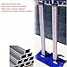 SPXTOM 1 Pair Competition Track and Field High Jump Standards, Aluminum, Scale Metric cm, School High Jump Holders, for Primary and Secondary School Pupils