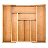 besteck schubladeneinsatz holz ✅ PERFEKT KOMBINIERBAR - Die 8 Fächer aus Bambus Holz lassen ein perfektes Anordnen und kombinieren von Besteck oder Schreibtisch Utensilien und sogar Werkzeug zu. Jedes Teil kann in das optimale Fach sortiert werden und ist immer sofort sichtbar und greifbar. Das spart viel Zeit bei der täglichen Suche. Dabei kann die Breite des Schubladeneinsatz für jede Schublade individuell durch einfache Ausziehen angepasst werden